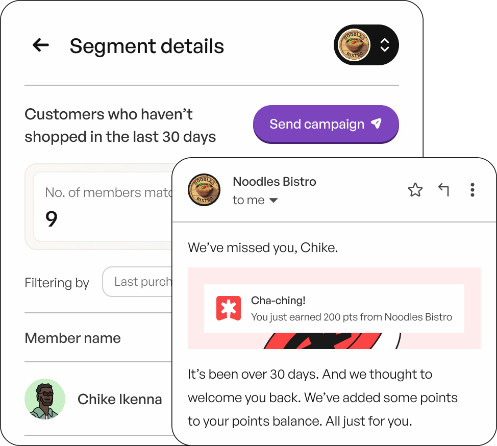 See when customers  are leaving