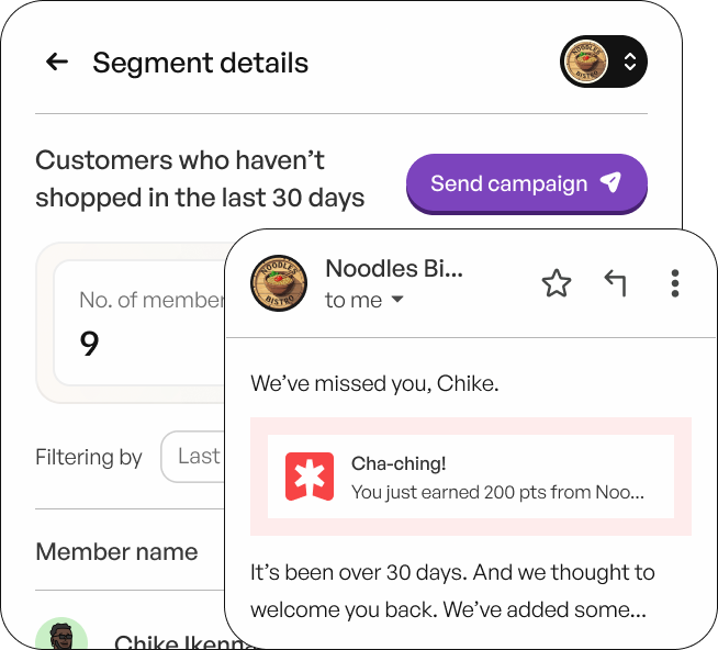 See when customers are leaving
